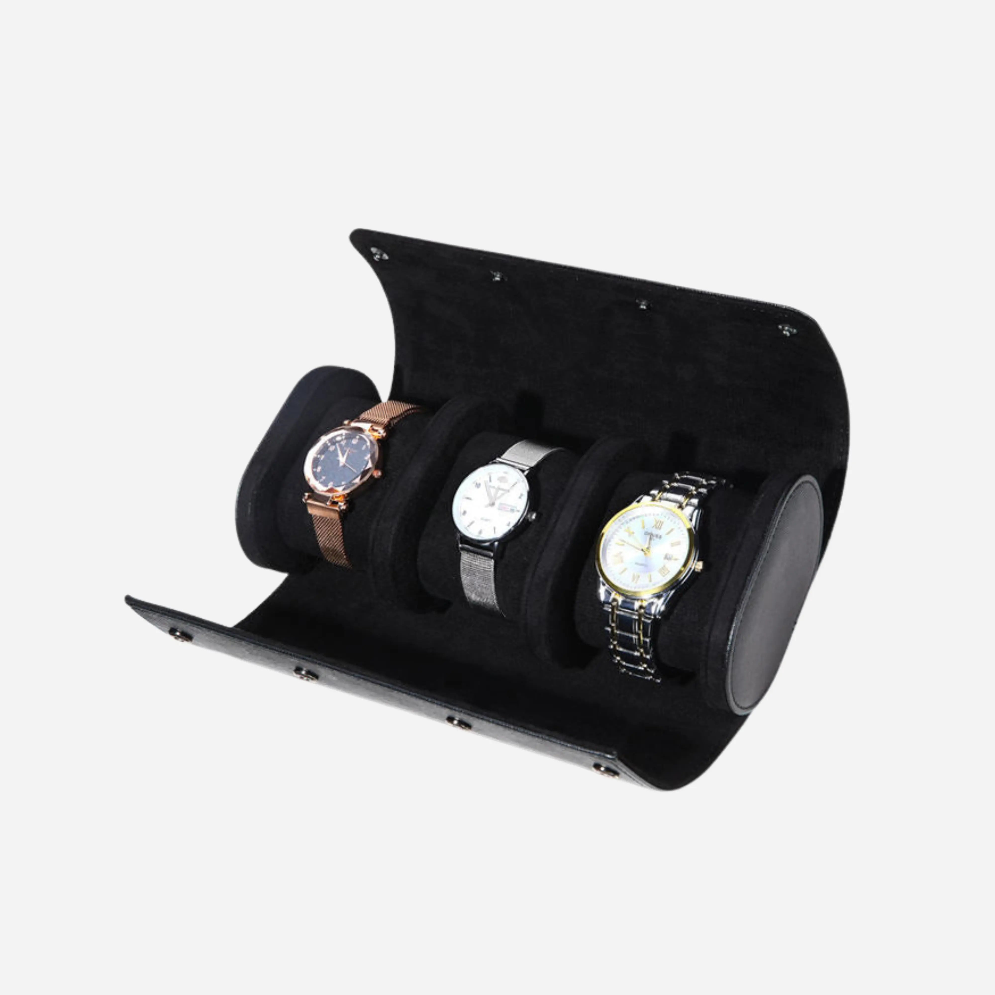 Premium Leather Watch Roll - Mettz Signature