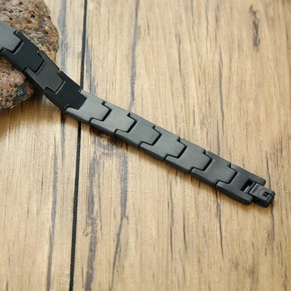 Juvence Men’s Stainless Steel 316L Bracelet with Magnetic Therapy - Mettz Signature