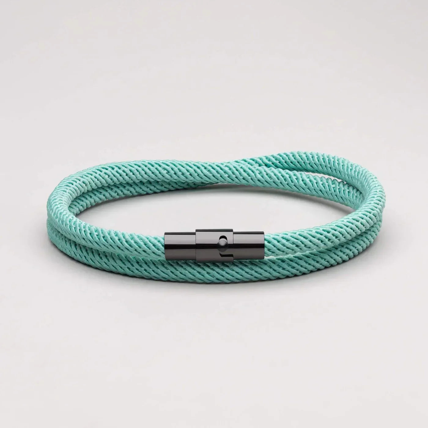 Milan Light Blue Minimalist Wave Rope Bracelet - Mettz Signature