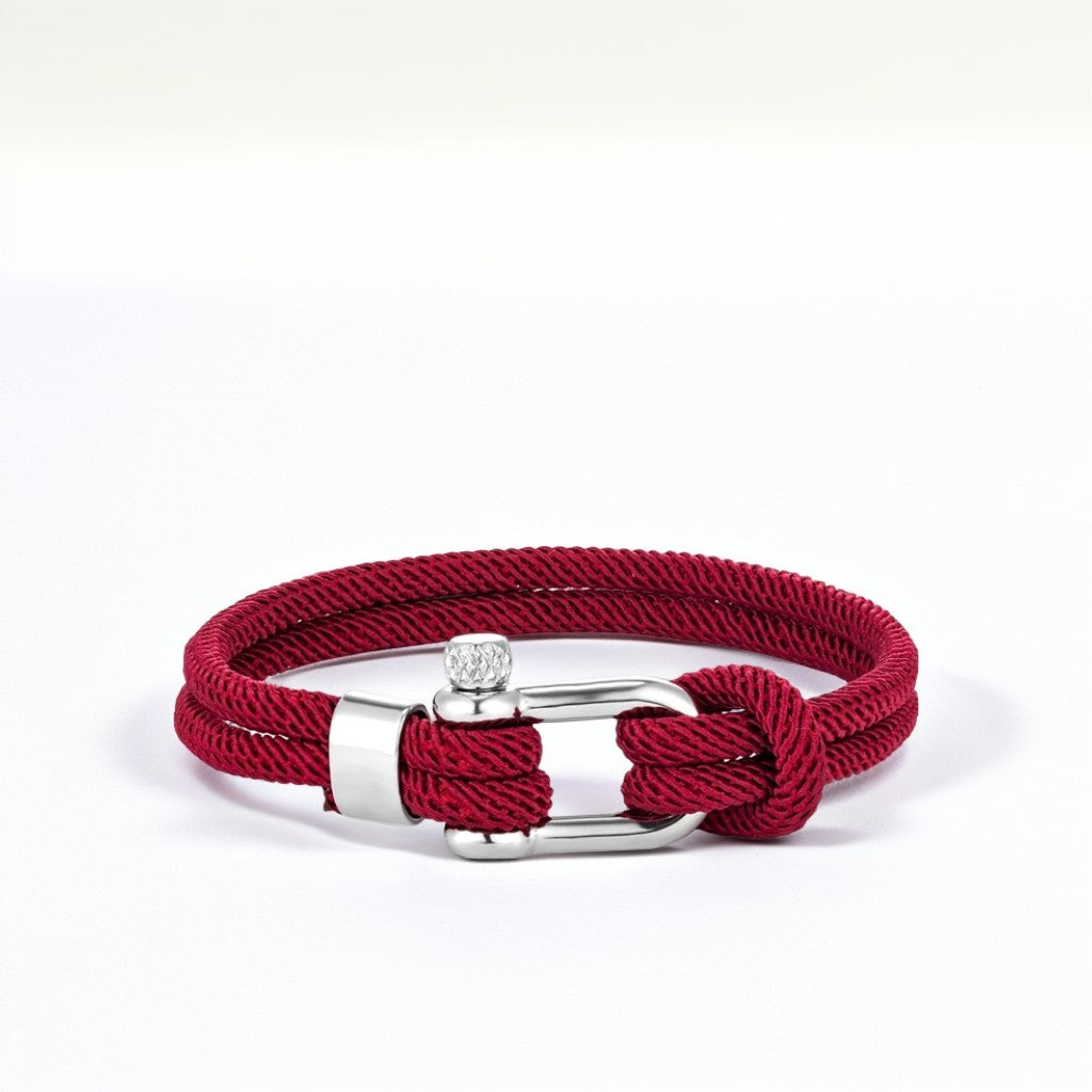Malibu Navy and Wine rope Bracelet - Mettz Signature