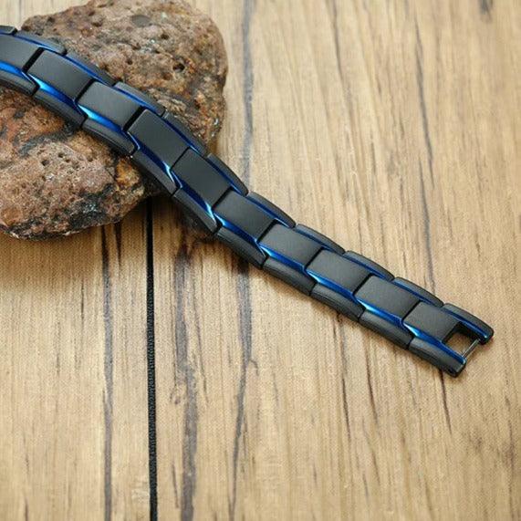 Juvence Men’s Stainless Steel 316L Bracelet with Magnetic Therapy - Mettz Signature