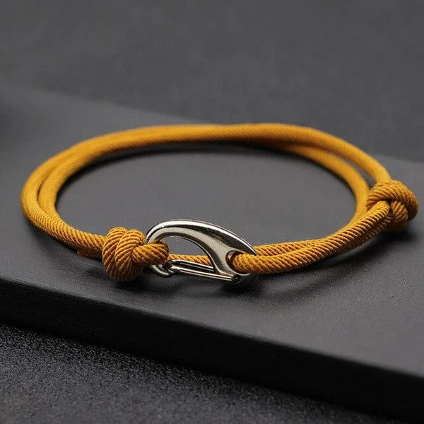 Milan Mustard Rope Bracelet Explorer - Mettz Signature