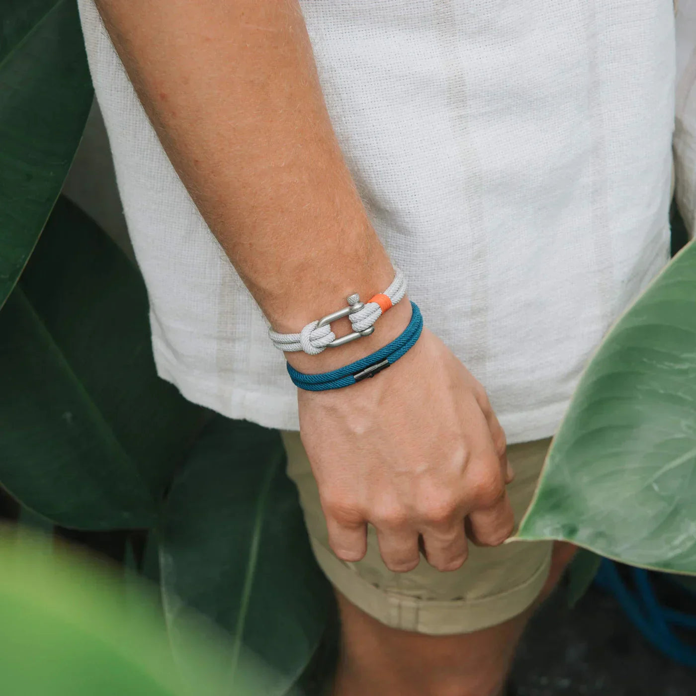 Milan Blue Wave Rope Bracelet - Mettz Signature